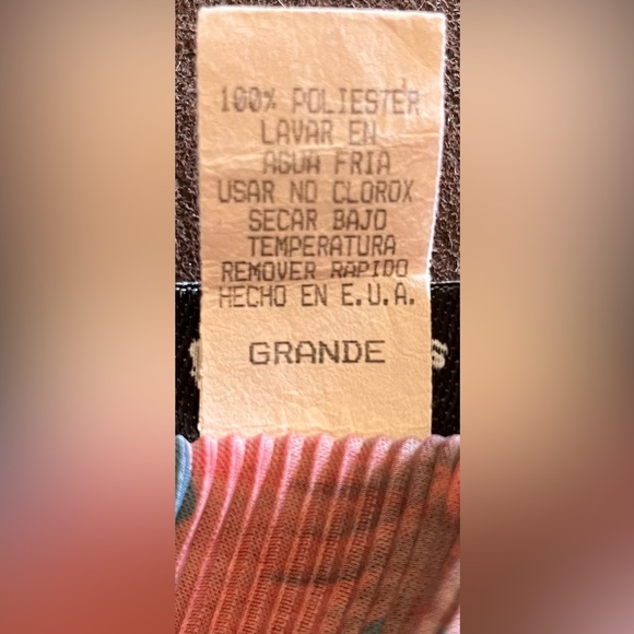 La Fete USA woman’s sleeveless black dress red flowers green Size Grande - Picture 5 of 8